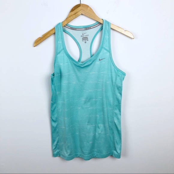 Nike Tops - Nike teal Racerback Dri-fit Tank size Small